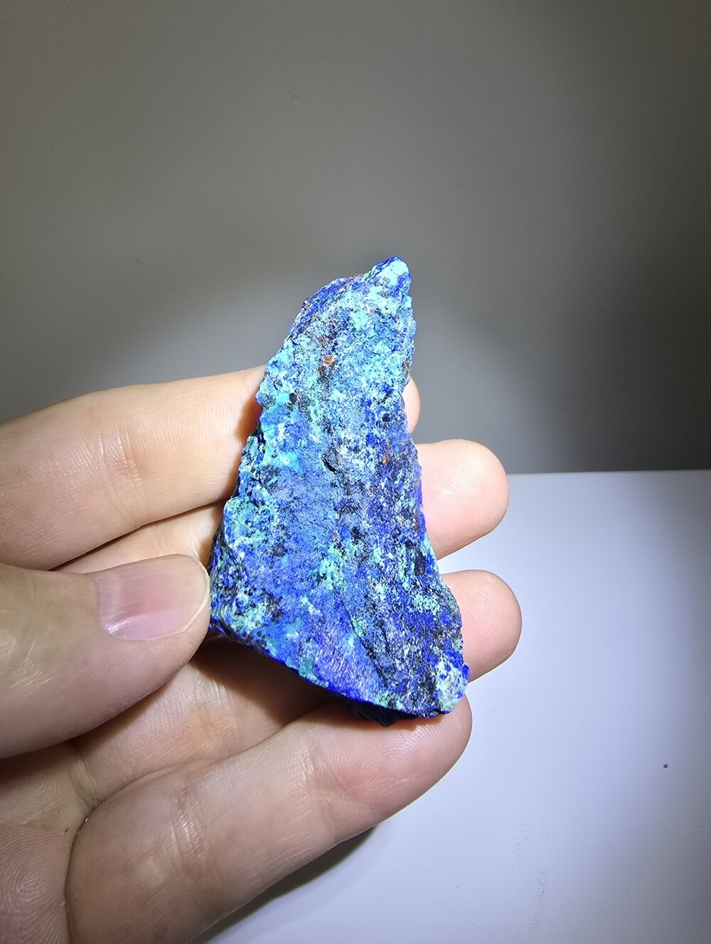 Azurite with Malachite Crystal Specimen